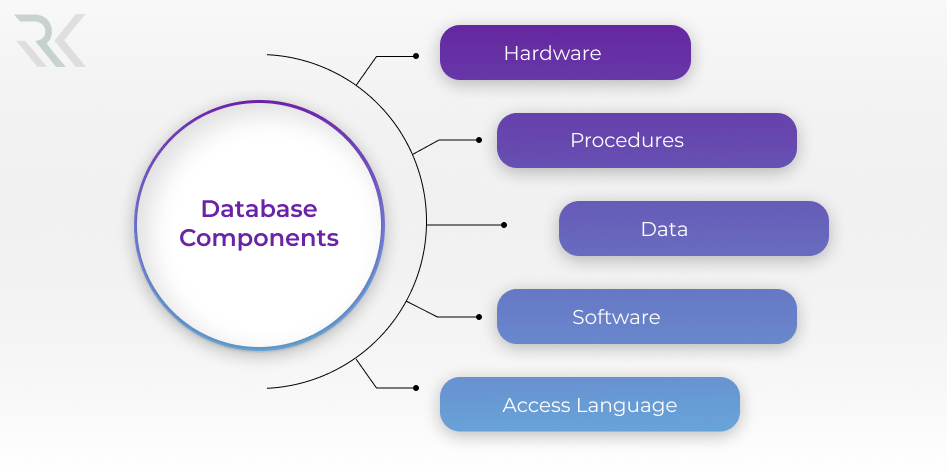 اجزای اصلی یک پایگاه داده