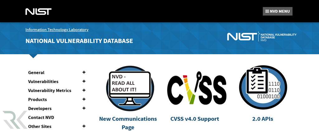 NIST National Vulnerability Database (NVD)