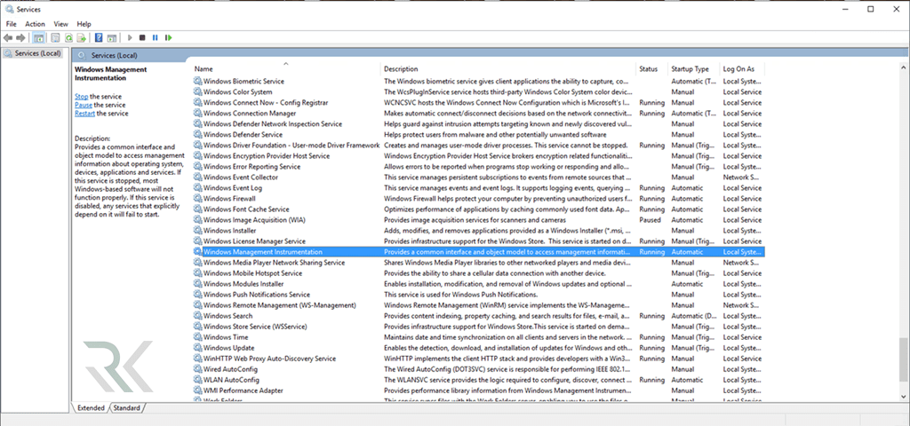 WMI Service min
