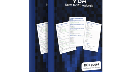VBA Notes For Professionals