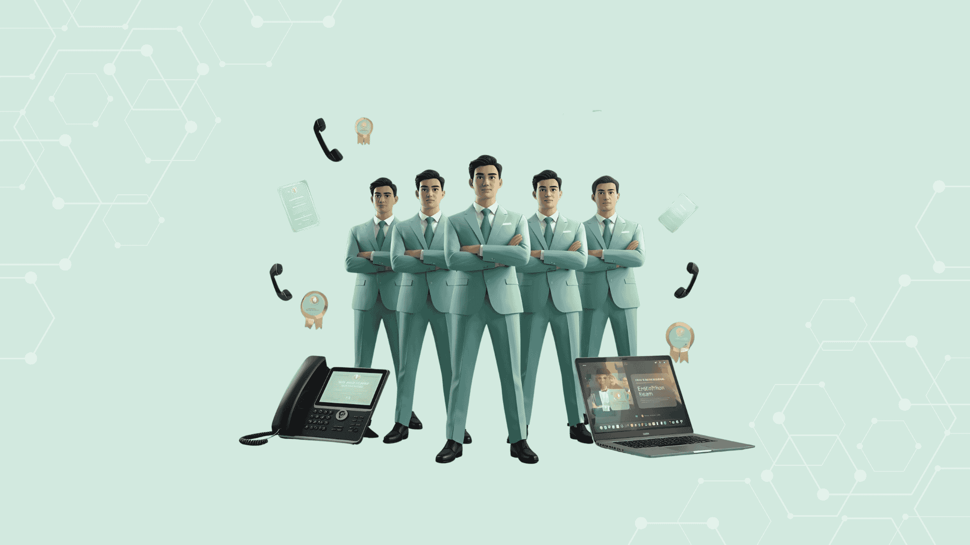 تیم تخصصی با مدارک بین‌المللی