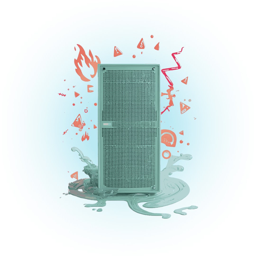 حوادث فیزیکی (آتش‌سوزی، نوسان برق، سیل)