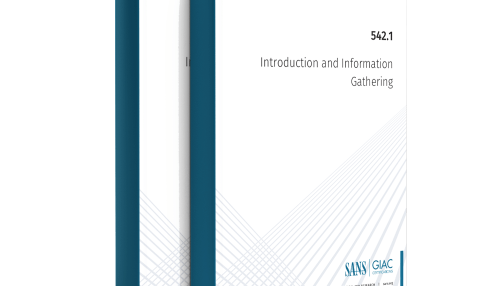 SANS SEC542.1 Introduction and Information Gathering