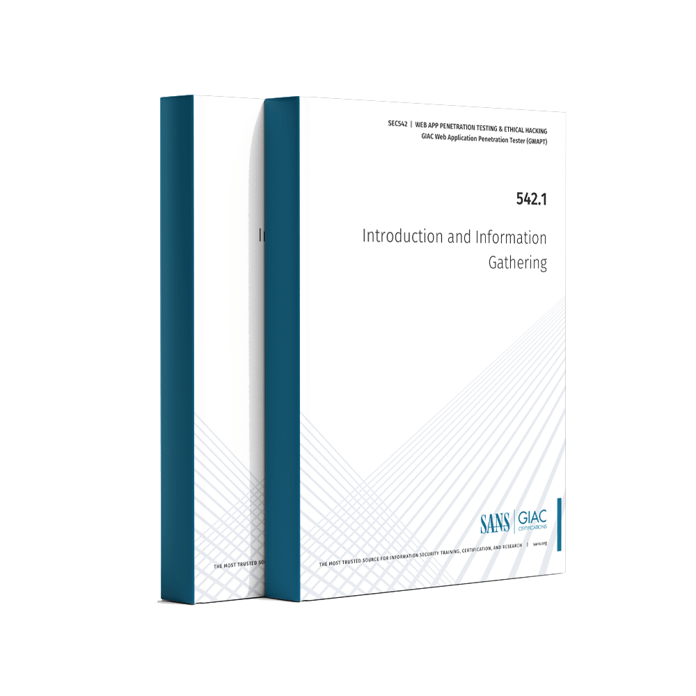 SANS SEC542.1 Introduction and Information Gathering