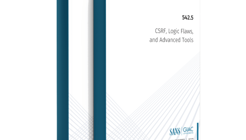 SANS SEC542.5 CSRF, Logic Flaws, and Advanced