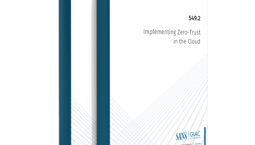 SANS SEC549.2 Implementing Zero-Trust in the Cloud
