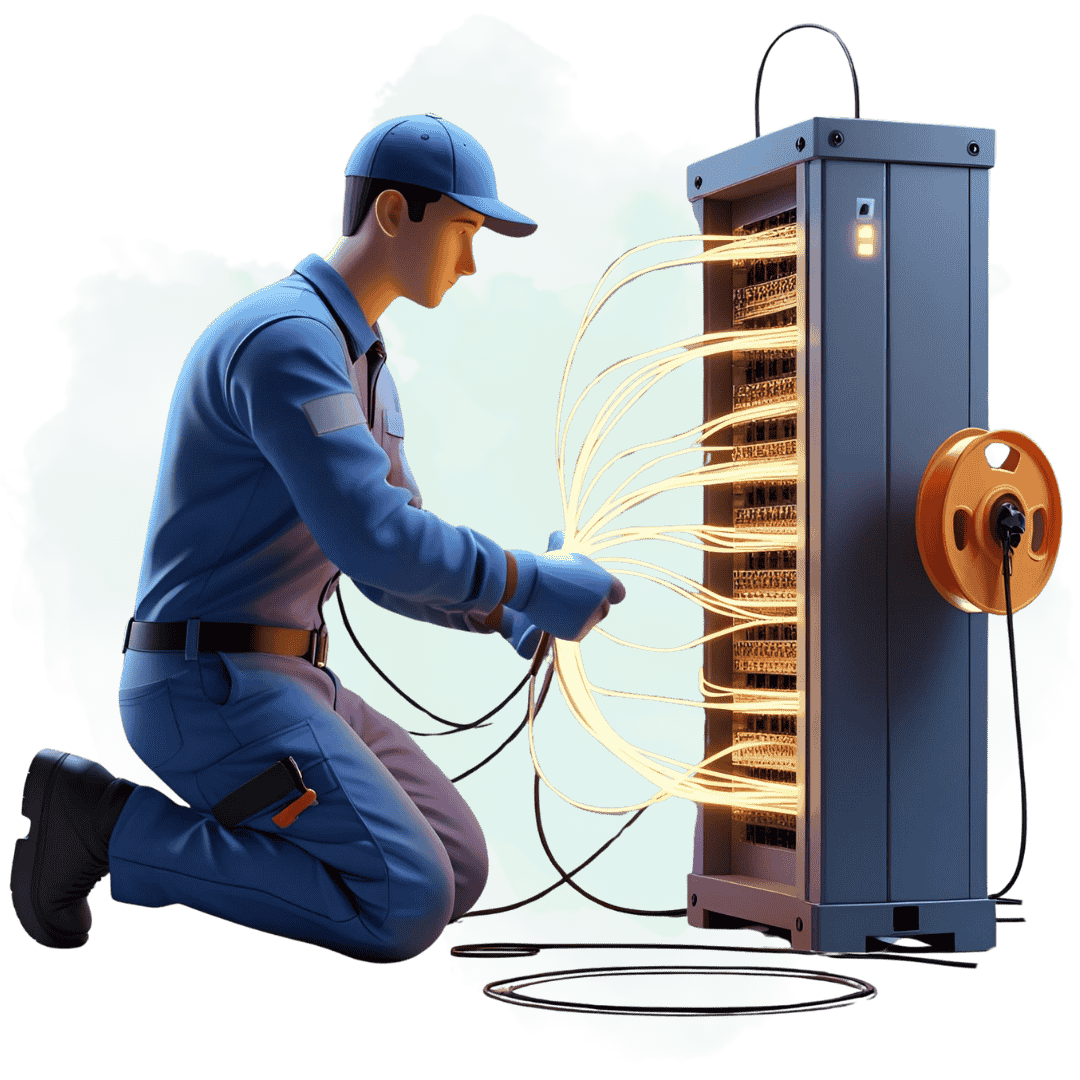 اجرای سیستم GPON و فیبرنوری FTTH