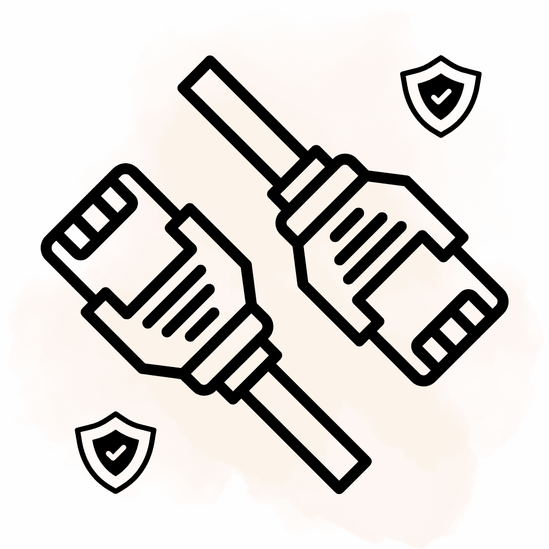 داکتکشی و نصب ترانکینگ شبکه در زنجان | اجرای اصولی کابلکشی سازمانی 7 تضمین امنیت کابلها و شبکه
