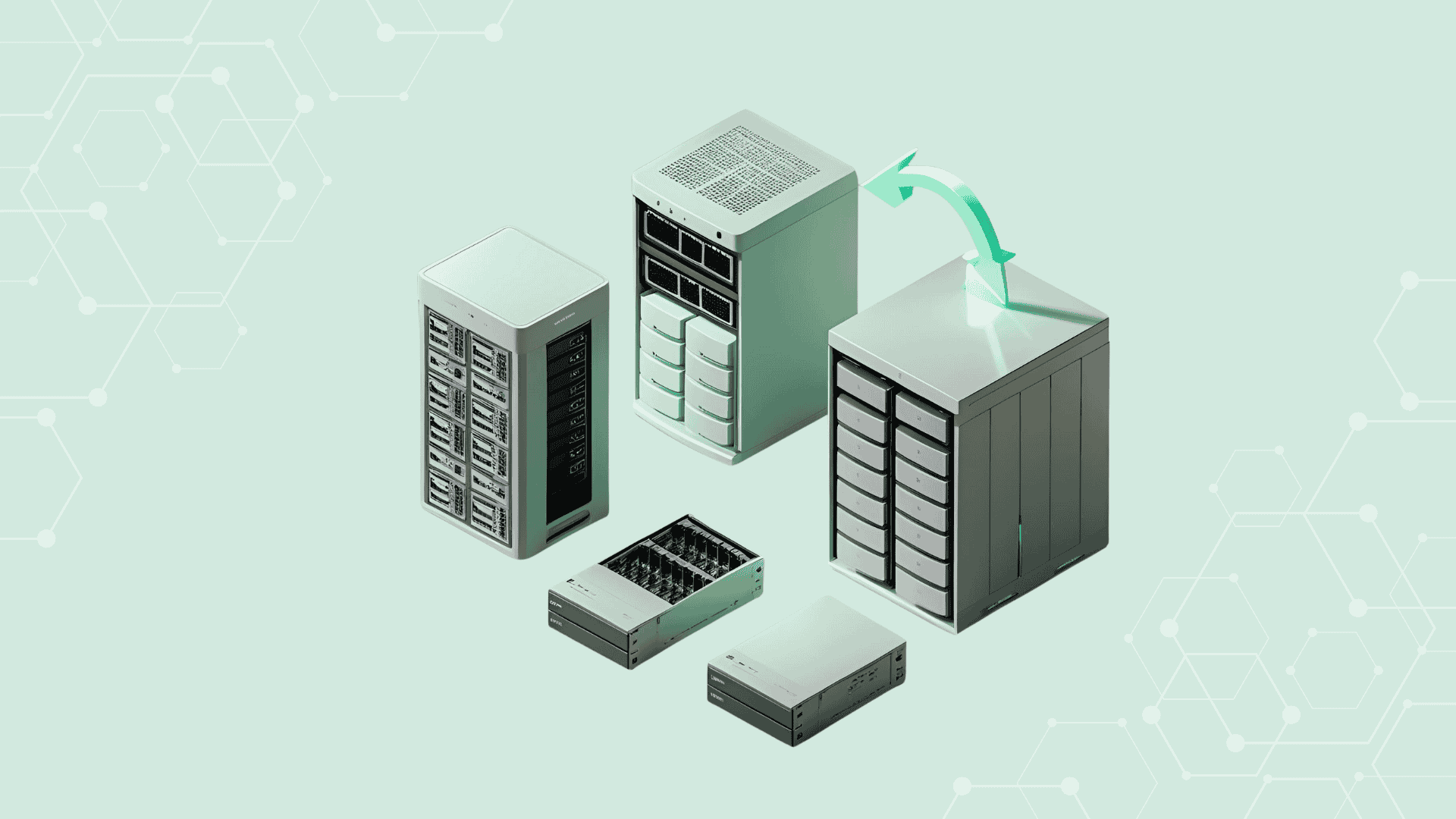 🏢 طراحی و اجرای دیتاسنتر و راهاندازی مرکز داده در زنجان | زیرساختی پایدار با امنافزار رایکا 4 راهاندازی سیستمهای ذخیرهسازی (Storage)