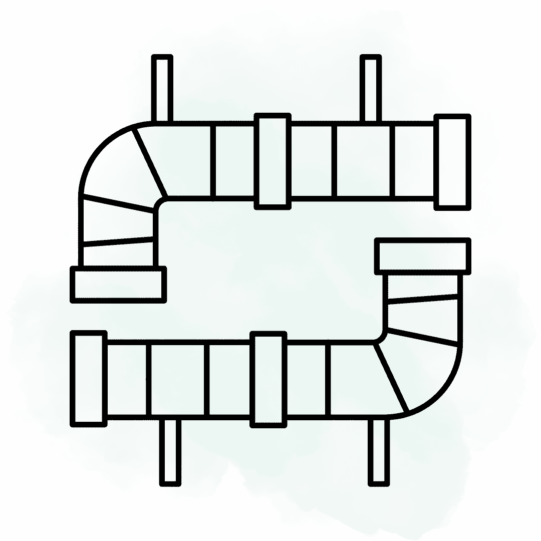 داکتکشی و نصب ترانکینگ شبکه در زنجان | اجرای اصولی کابلکشی سازمانی 2 طراحی مسیرهای داکت و ترانکینگ شبکه