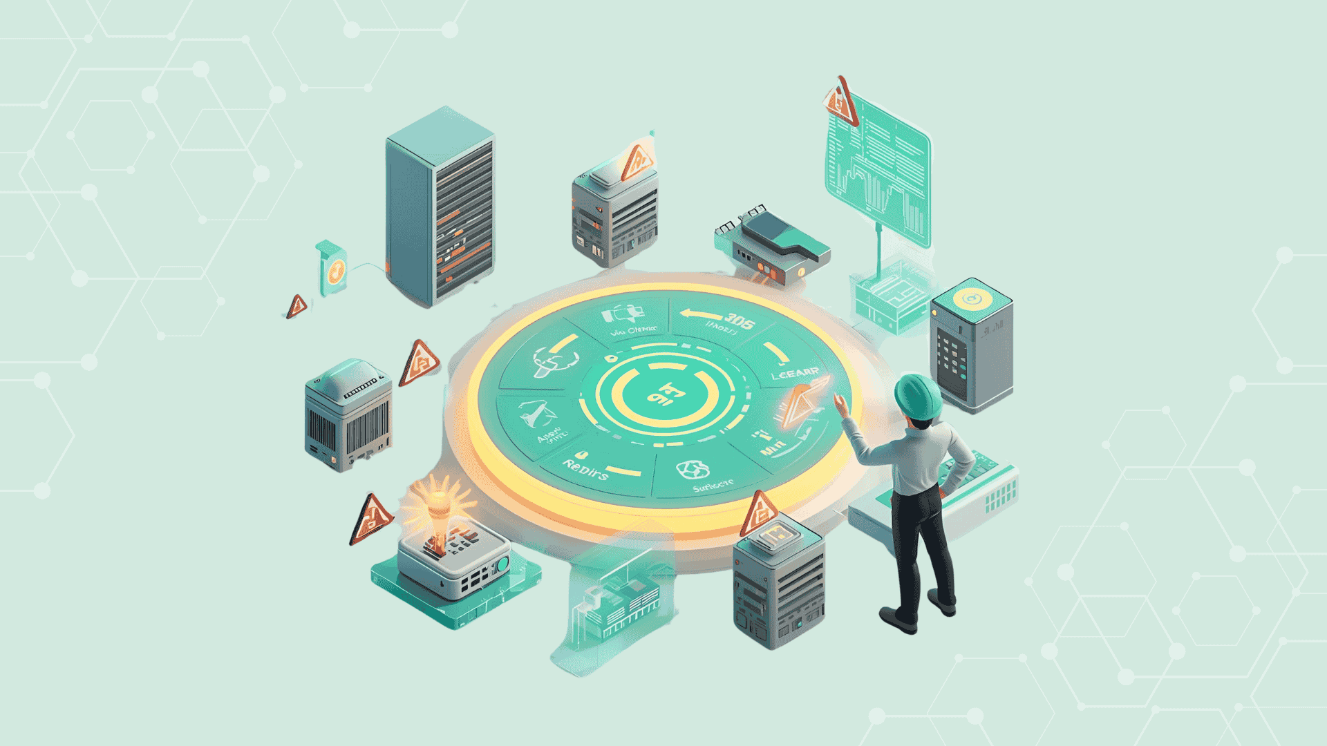 مانیتورینگ ۲۴/۷ تجهیزات