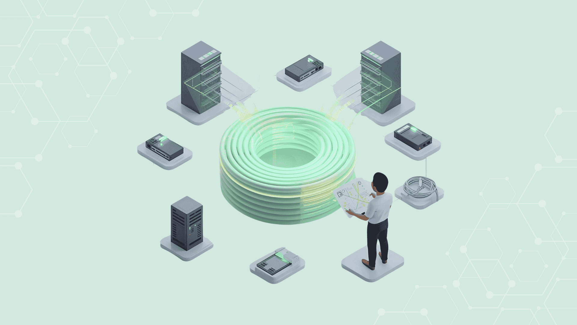 مدیریت و بهینه‌سازی کابل‌ها و مسیرها