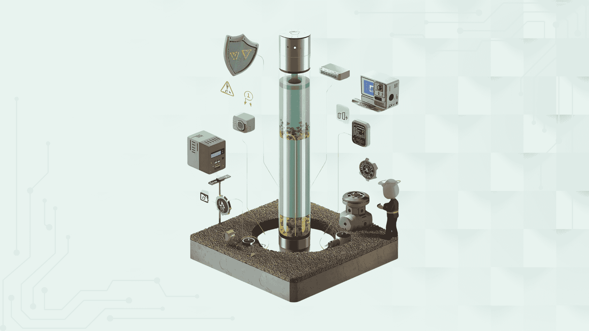 اجرای چاه ارت در زنجان | ایمنی شبکه و حفاظت از تجهیزات 38 چاه ارت با مخلوط هادی و خاک (Chemical Grounding)