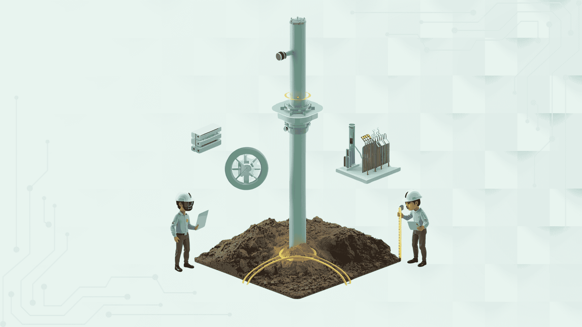 اجرای چاه ارت در زنجان | ایمنی شبکه و حفاظت از تجهیزات 39 چاه ارت افقی (Horizontal Grounding)