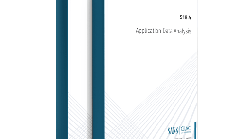 SANS FOR518.4 Application Data Analysis