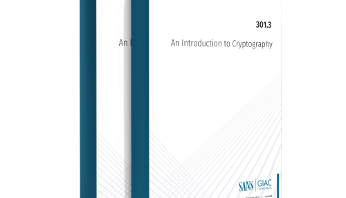 SANS SEC301.3 An Introduction to Cryptography