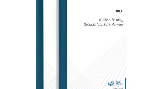 SANS SEC301.4 Wireless Security Network Attacks, & Malware