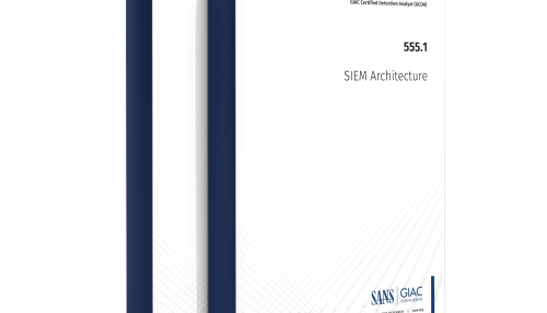 SANS SEC555.1 SIEM Architecture