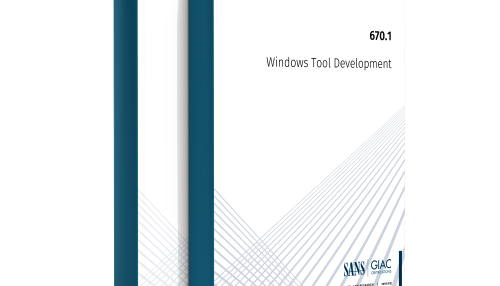 SANS SEC670.1 Windows Tool Development