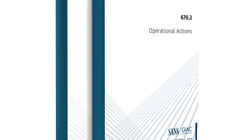 SANS SEC670.3 Operational Actions