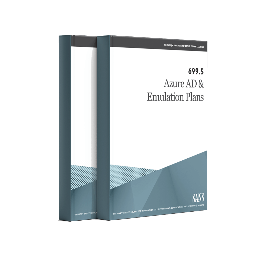 SANS SEC699.5 Azure AD & Emulation Plans