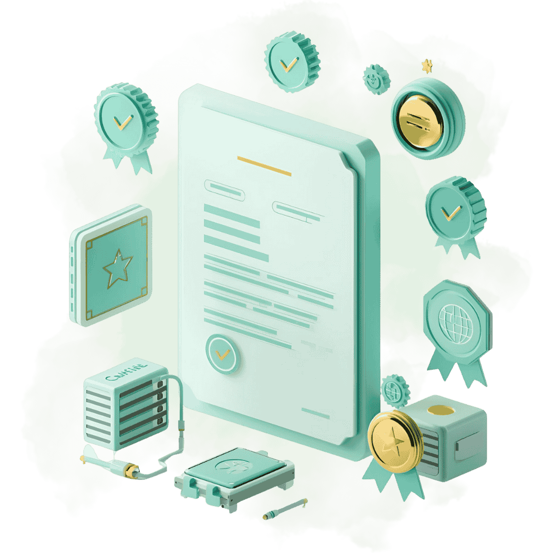 گواهینامه و مجوزهای رسمی خریدوفروش تجهیزات پسیو شبکه