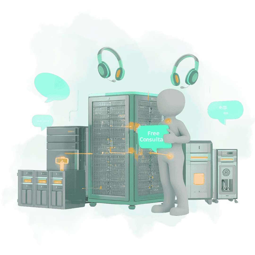 درخواست مشاوره رایگان برای تامین تجهیزات سرور شبکه