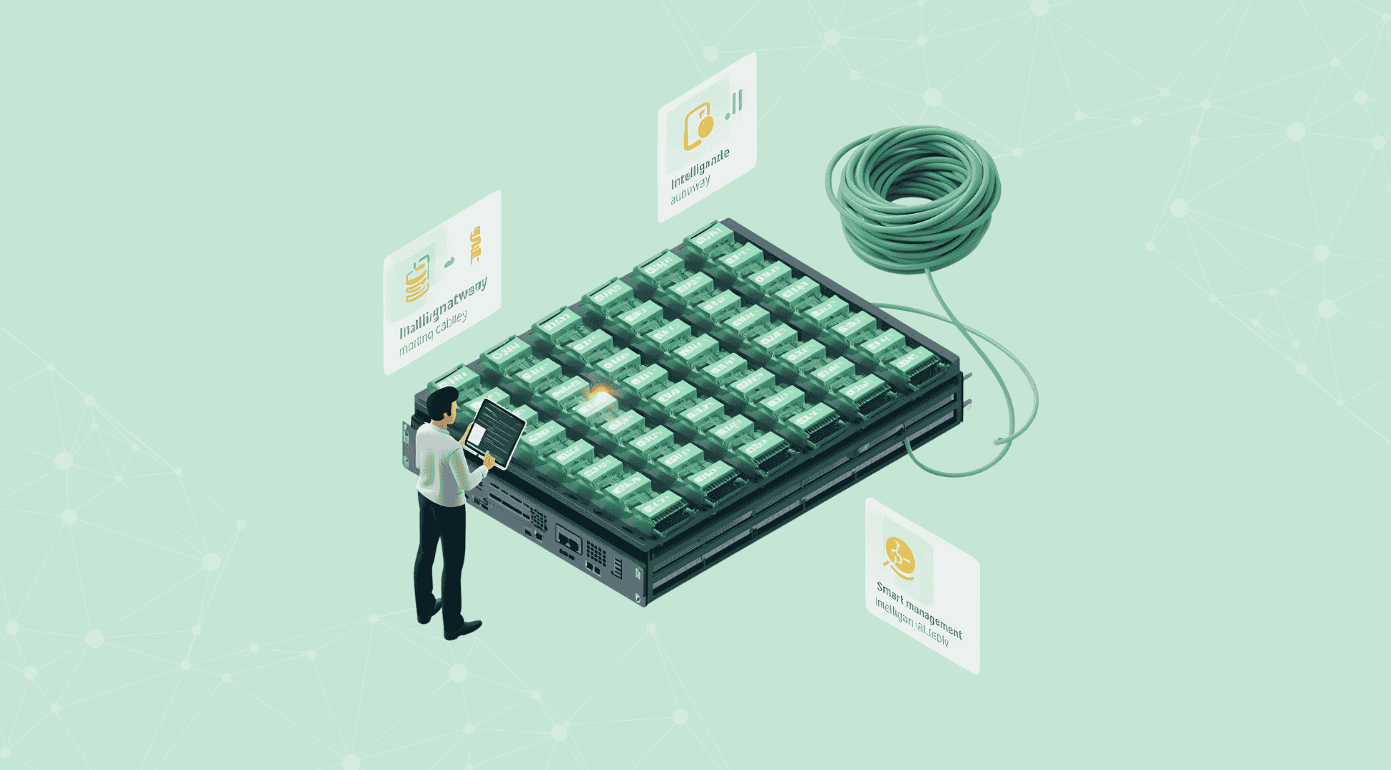 اجرای سیستم مدیریت کابل هوشمند (Cable Management)