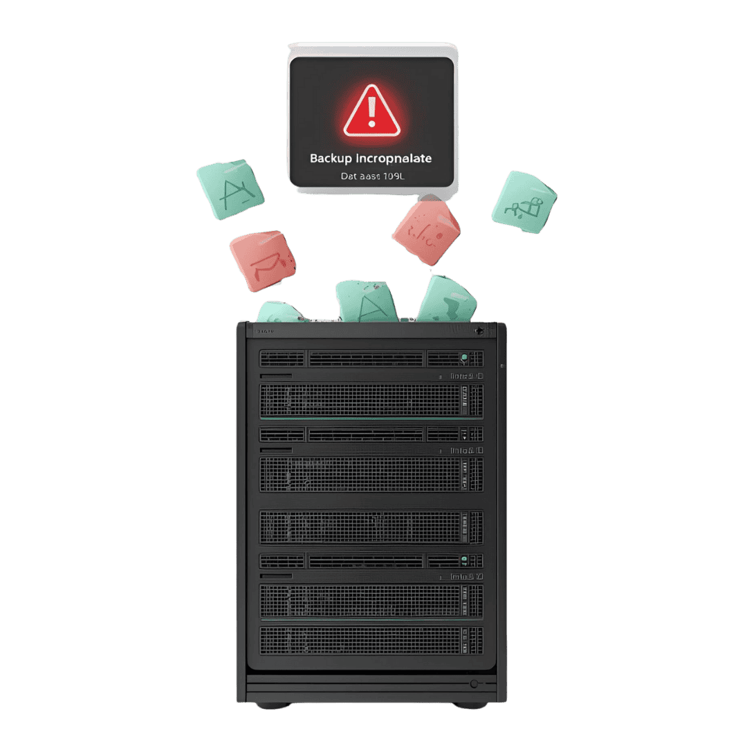 از دست رفتن داده‌ها به دلیل بکاپ ناقص از تهدیدات رایج در نصب و راه اندازی تجهیزات سرور شبکه هستند