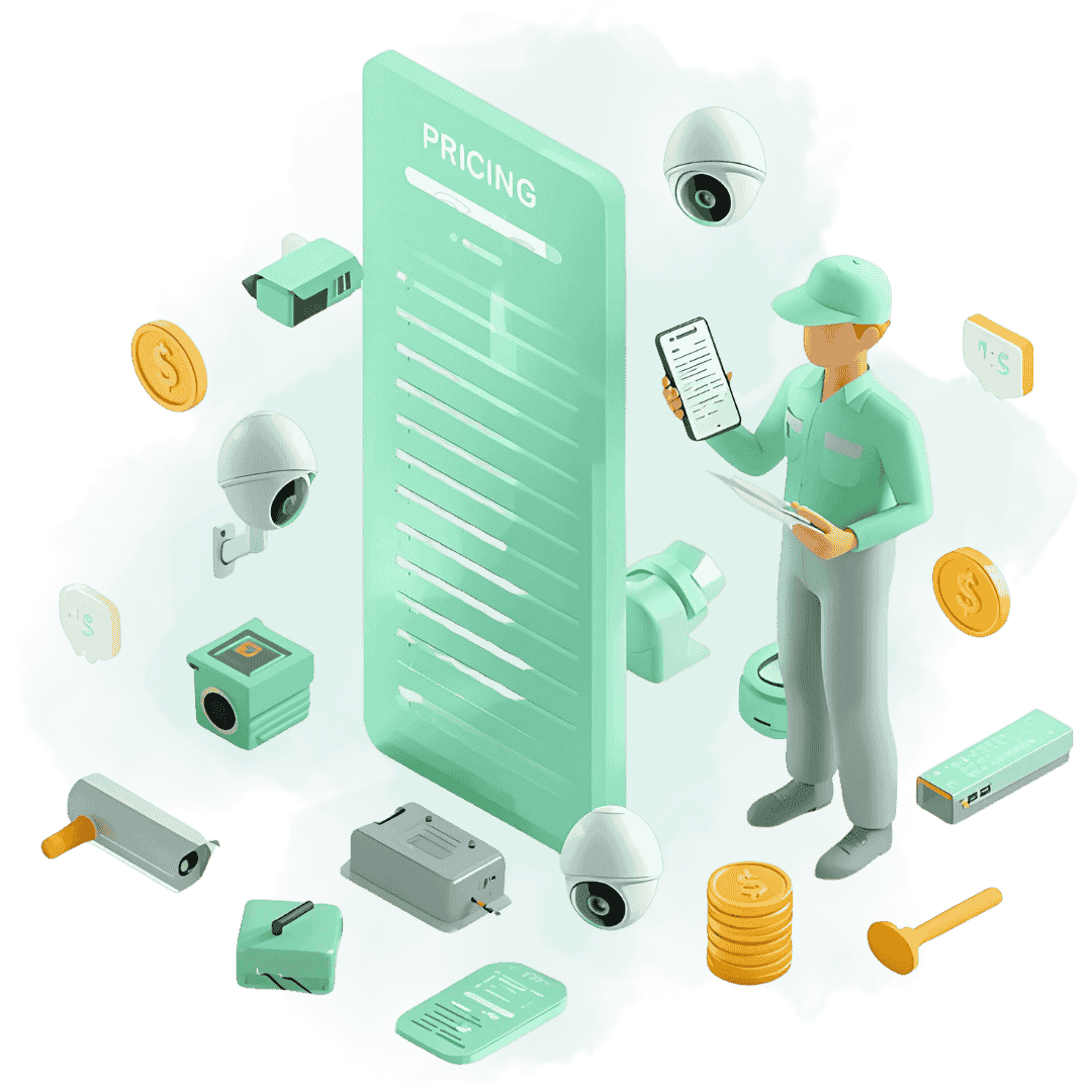 تعرفه و قیمت خدمات نصب تجهیزات دوربین مداربسته