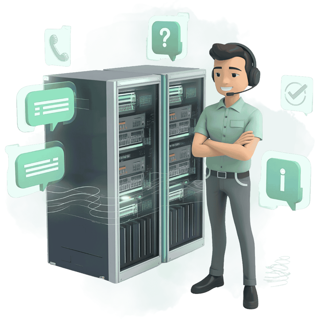 درخواست مشاوره رایگان برای نصب و راه اندازی تجهیزات سرور شبکه