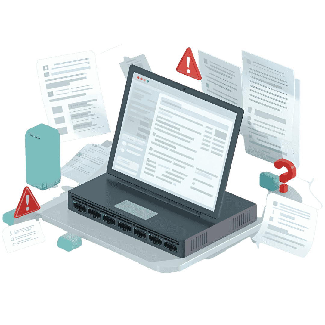 نصب تجهیزات ارتباطی شبکه در زنجان | راهاندازی و پیکربندی 27 نبود مستندسازی تغییرات