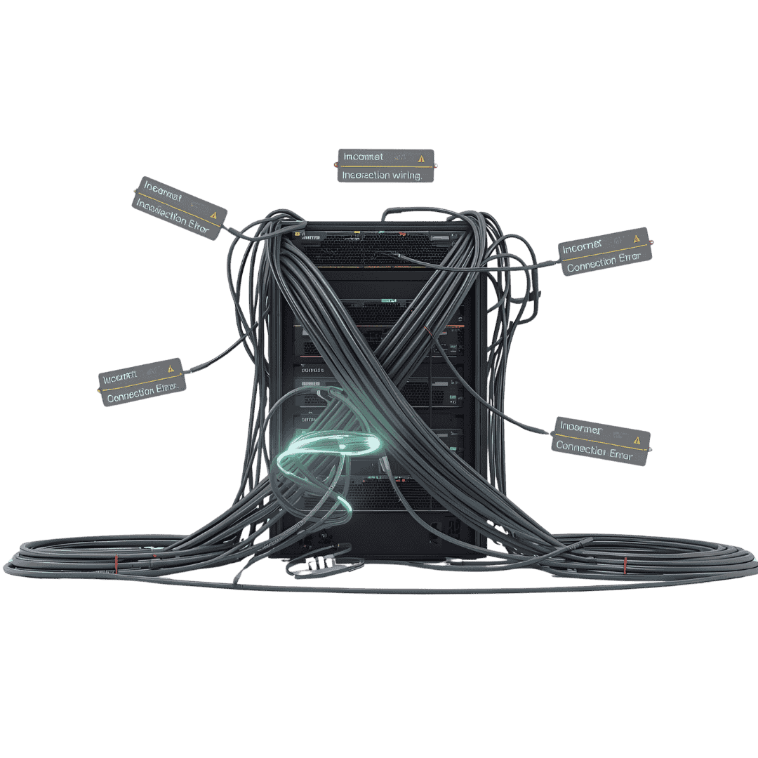 کابل‌کشی نامناسب و بهم‌ریخته