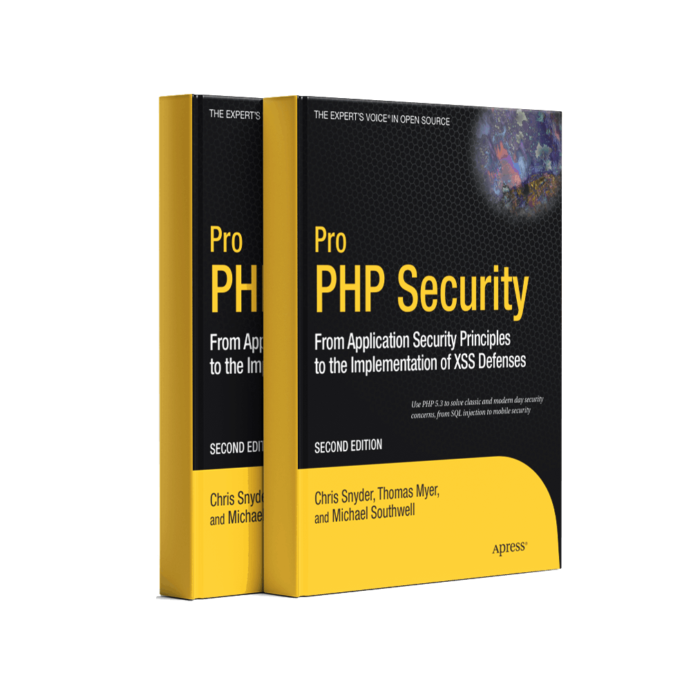 Pro PHP Security From Application Security Principles to the Implementation of XSS Defenses