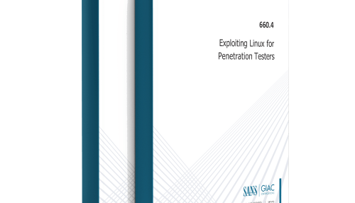 SANS SEC660.4 Exploiting Linux for Penetration Testers